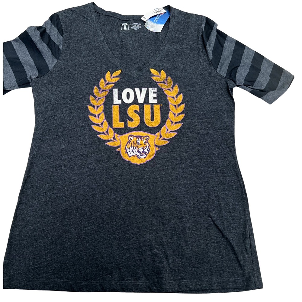 LSU Tigers‎ Gameday Couture Women's T-Shirt Gray Size XL